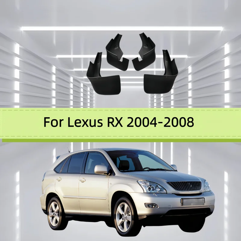 For Lexus RX 2004-2008 Mud Flaps Mudflap Front Rear Fender Anti-splash Mudguards Guard Splash Car Accessories 4pcs