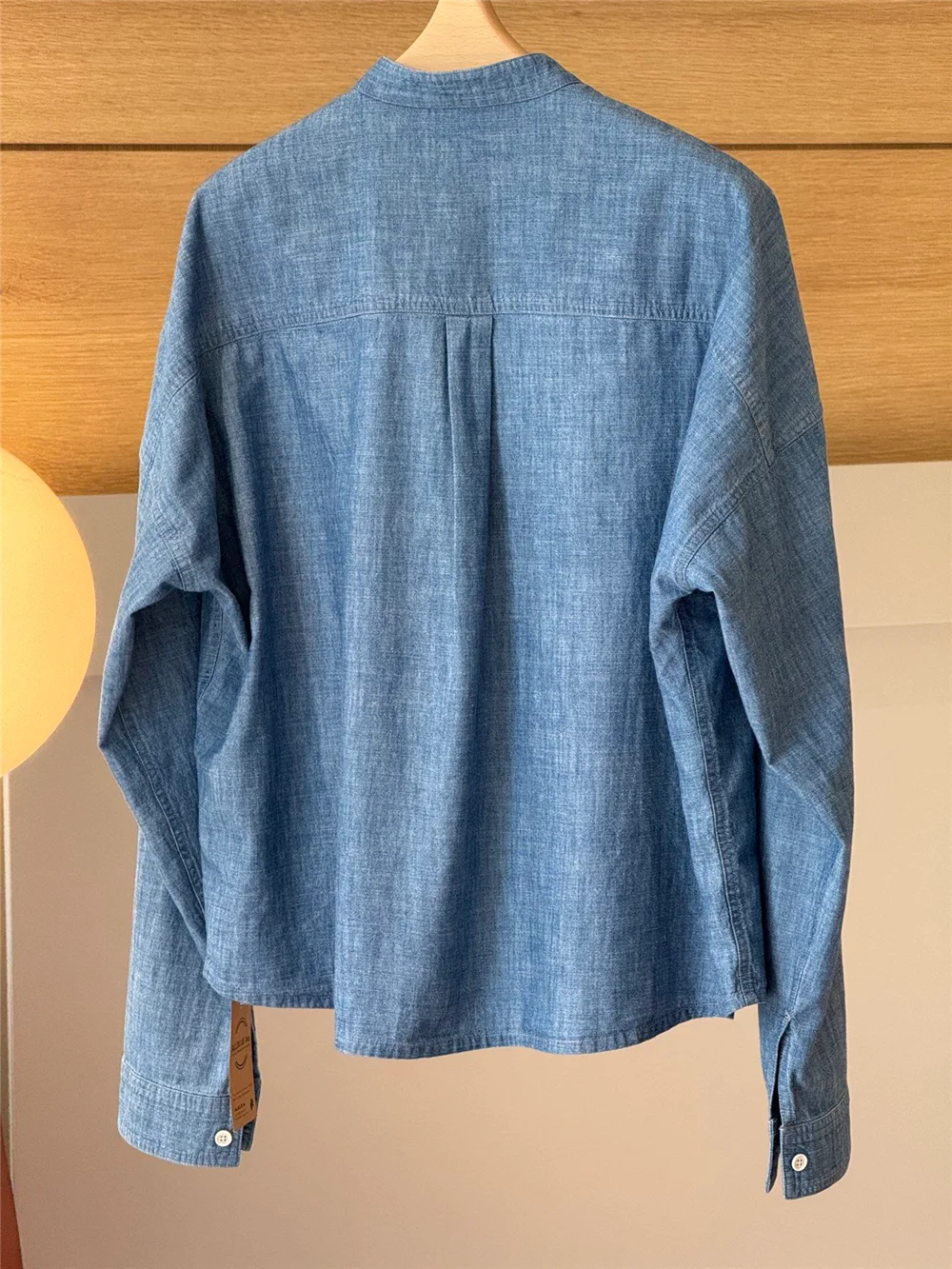 Spring/Summer 26 New Women's Loose-Fit Stand Collar Cotton Commuter Shirt