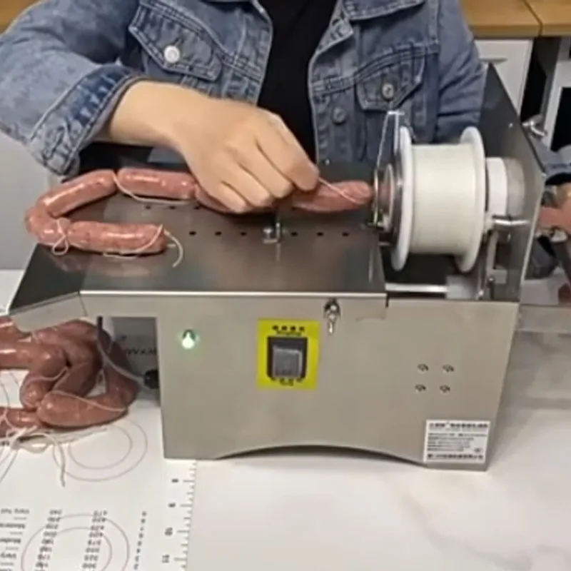 Manual/Electric Sausage Twisting Knotter Tying Machine Sausage Binding Machine Sausages Linker