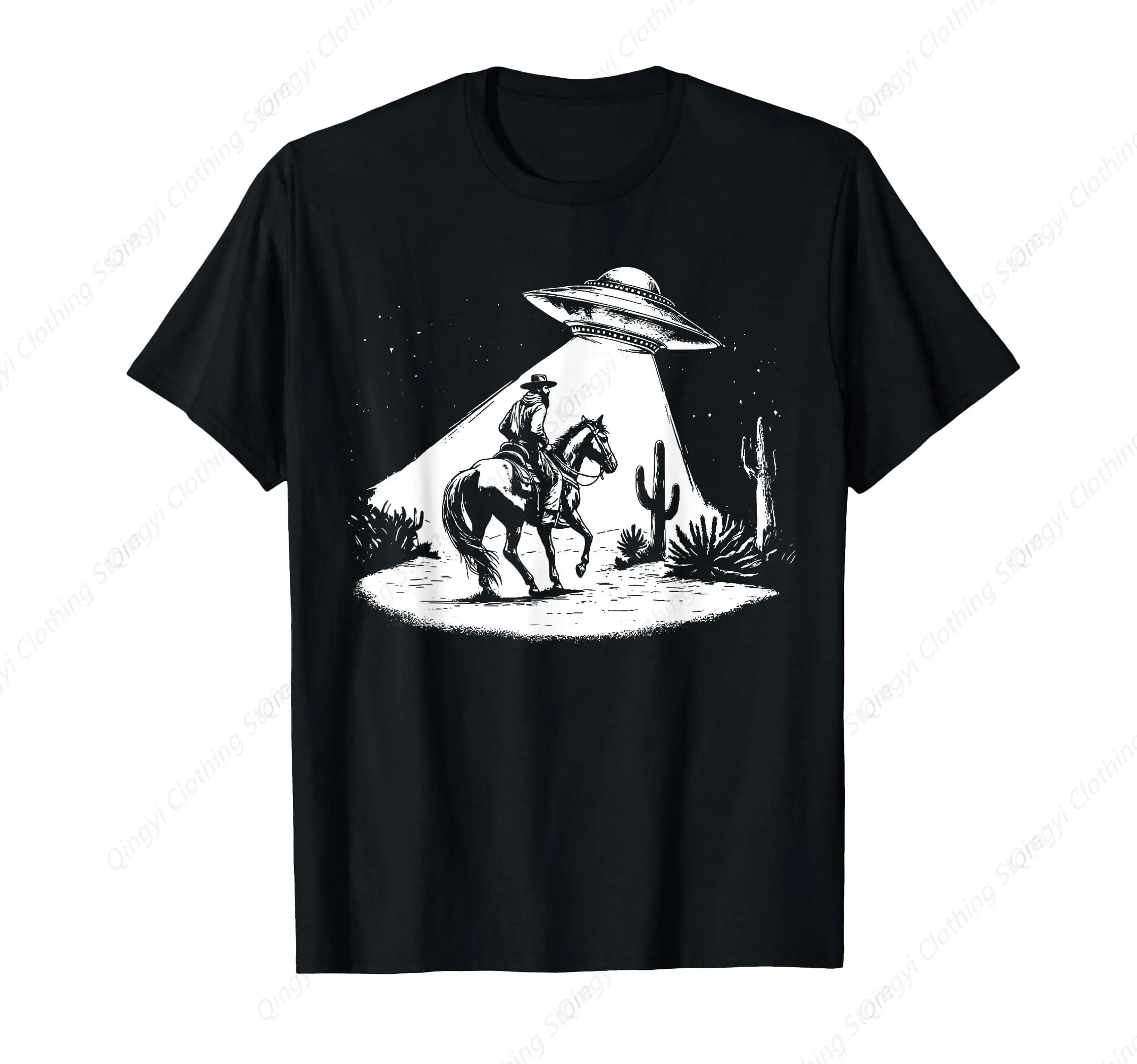 تي شيرت UFO Howdy Alien Cowboy للهالوين