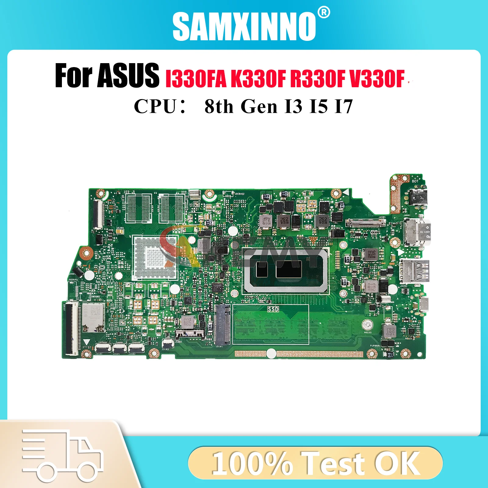 

X330FA Laptop Motherboard For ASUS VivoBook S330F K330F I330FA X330FN X330FL X330F R330F V330F Mainboard With I3 I5 I7 CPU stk