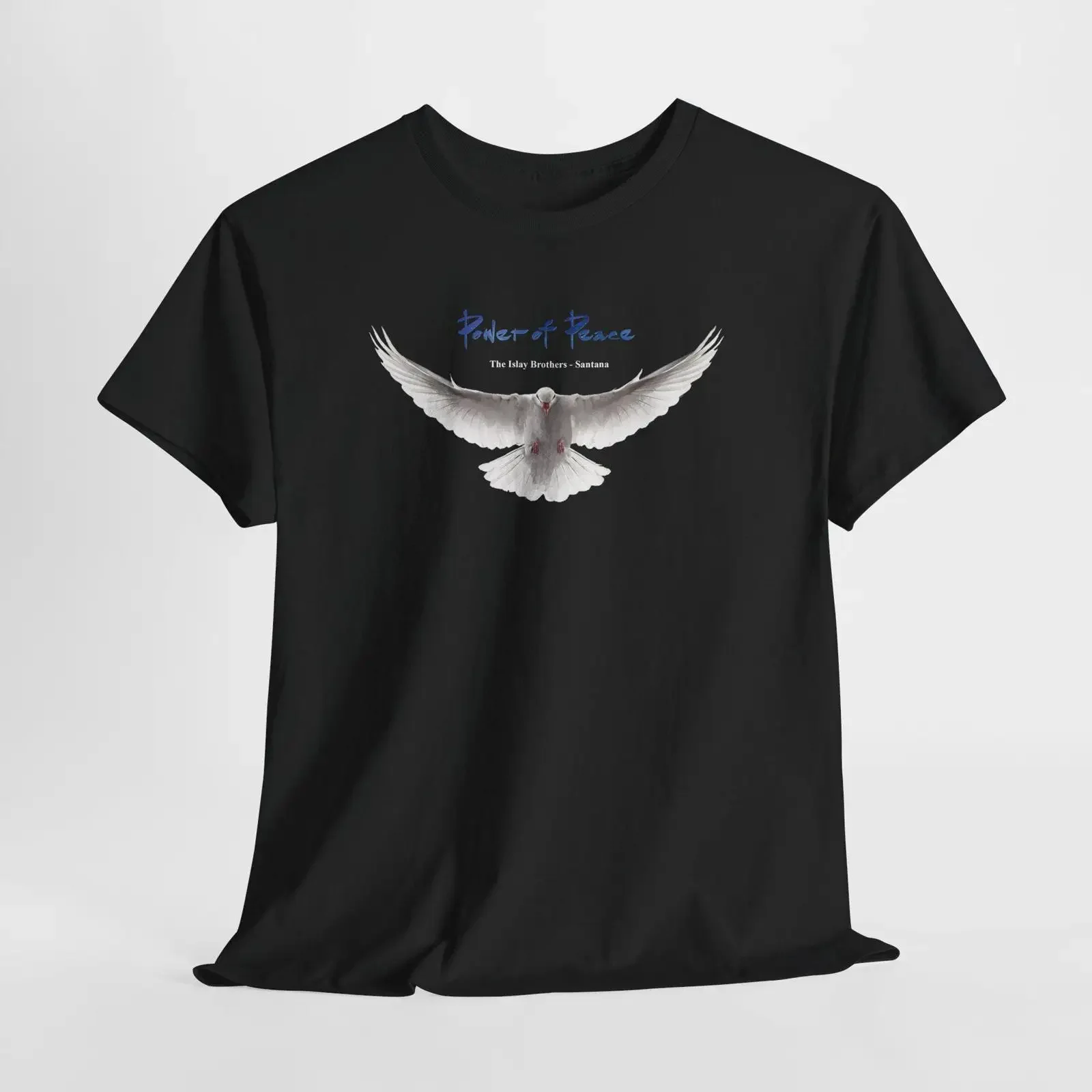 The Isley Brothers Santana Power of Peace Dove T Shirt 100 Cotton Music vintage Washed Soft Comfortable Unisex