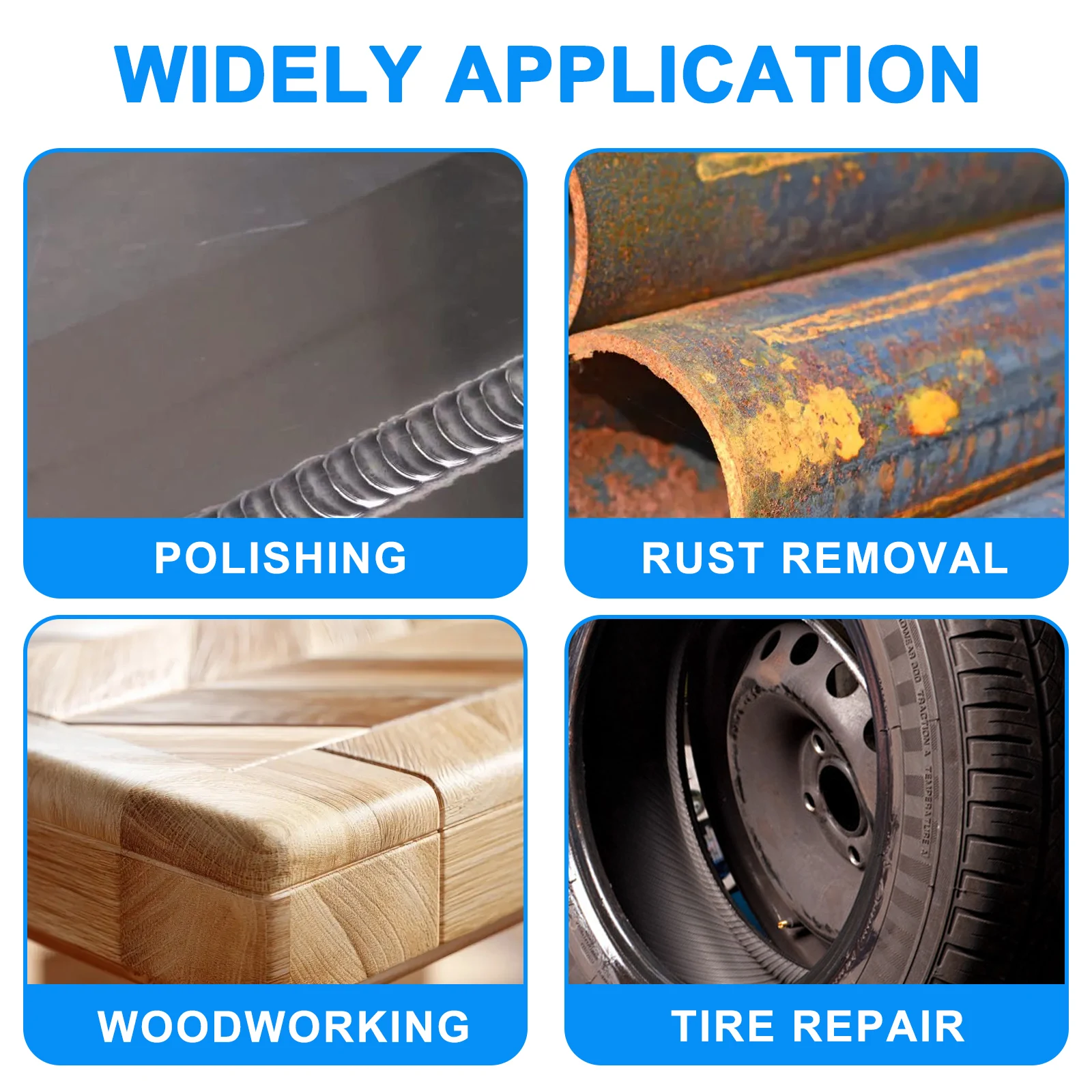 

Многоцелевая пневматическая шлифовальная машина с опцией патрона толщиной 3 мм и 6 мм и различные шлифовальные головки для удаления ржавчины с металла