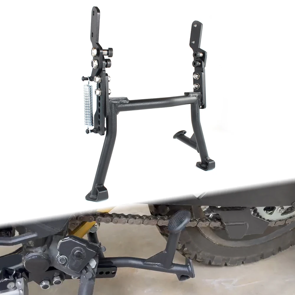 Motorcycle Fit For Kawasaki KLR650 2022-2023 KLR 650 Black Centerstand Center Kickstand Foot Center Stand Support Parking Rack