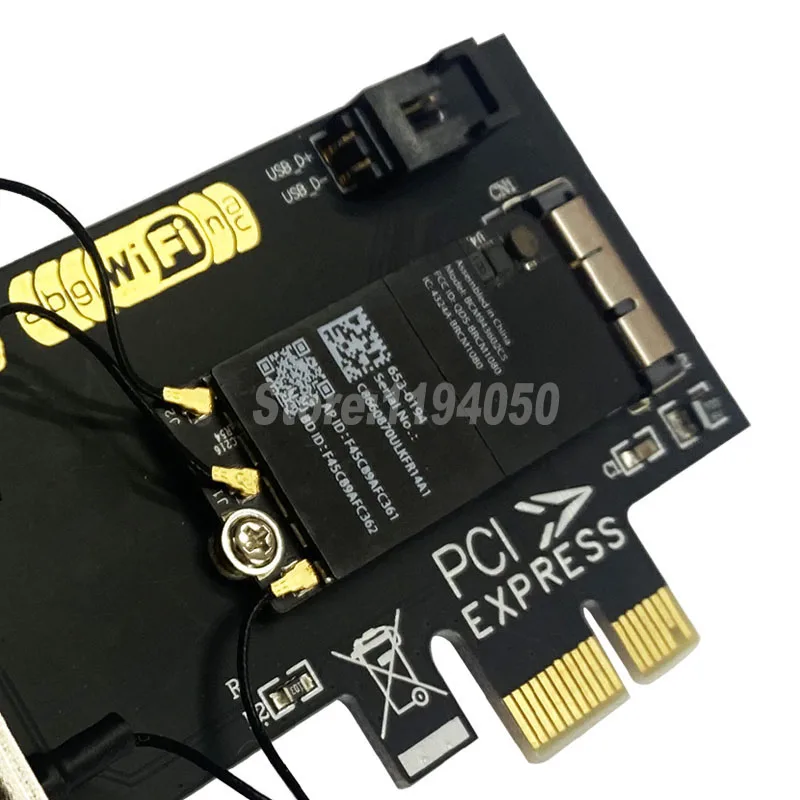 BCM943602CS Desktop Dual Band 802.11 AC PCI-E Wi-Fi Bluetooth 4.0 WLAN CARD