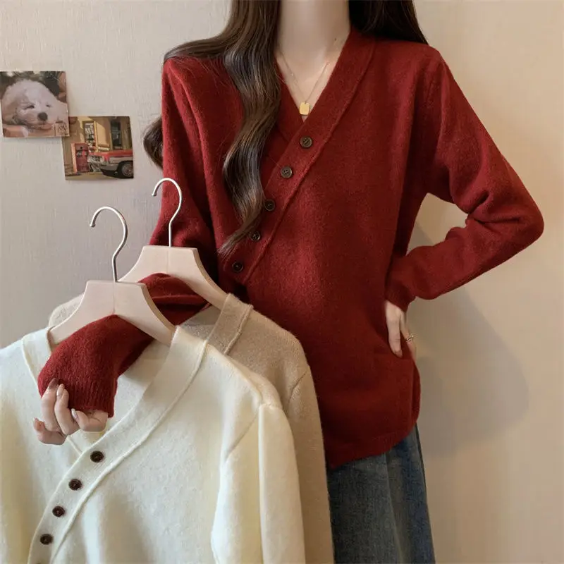 Large Irregular Knitted Cardigan Jacket for Women with a New Design That Looks Slim and Stylish Covering the Flesh