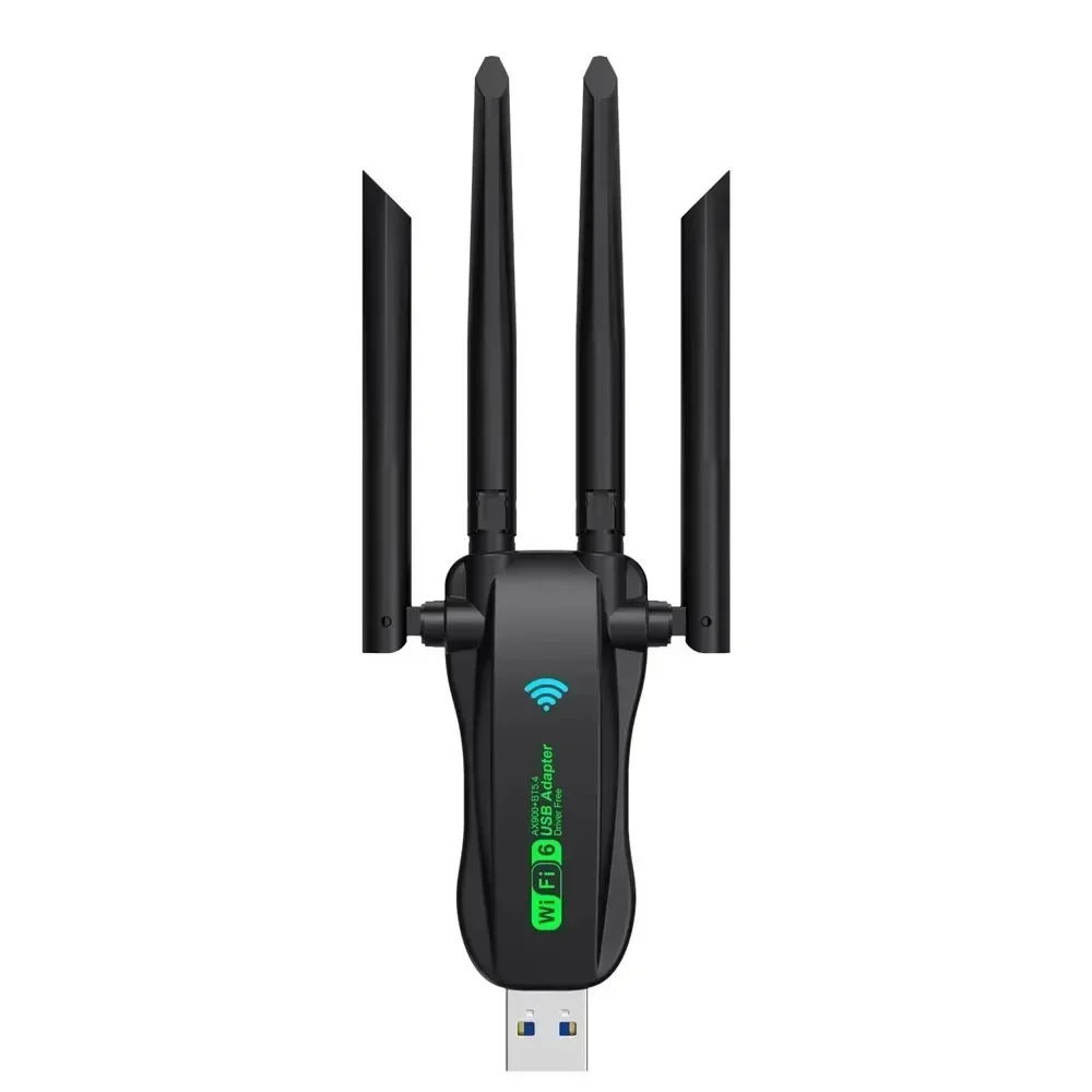 

AX900 Wireless Receiver Bluetooth 5.4 WiFi6 Network Card WiFi 6 USB Adapter Dual Band 2.4G 5G Antennas Driver Free for WIN 10 11