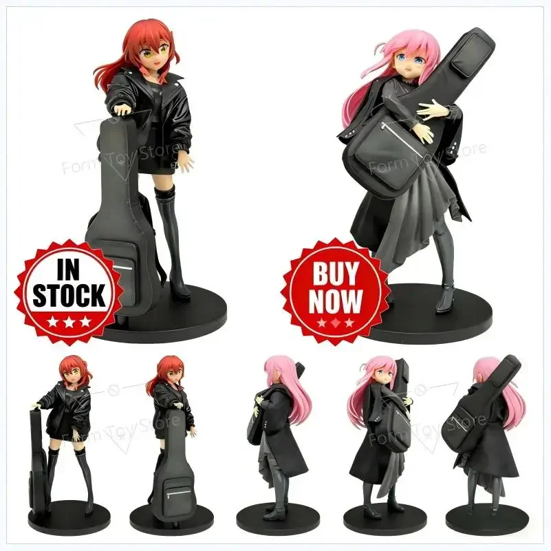 

В НАЛИЧИИ Аниме BOCCHI THE ROCK! Коллекционная фигурка Gotoh Hitori Kita Ikuyo: гитаристка, играющая на гитаре, модель-игрушка, украшение, подарок для девочки