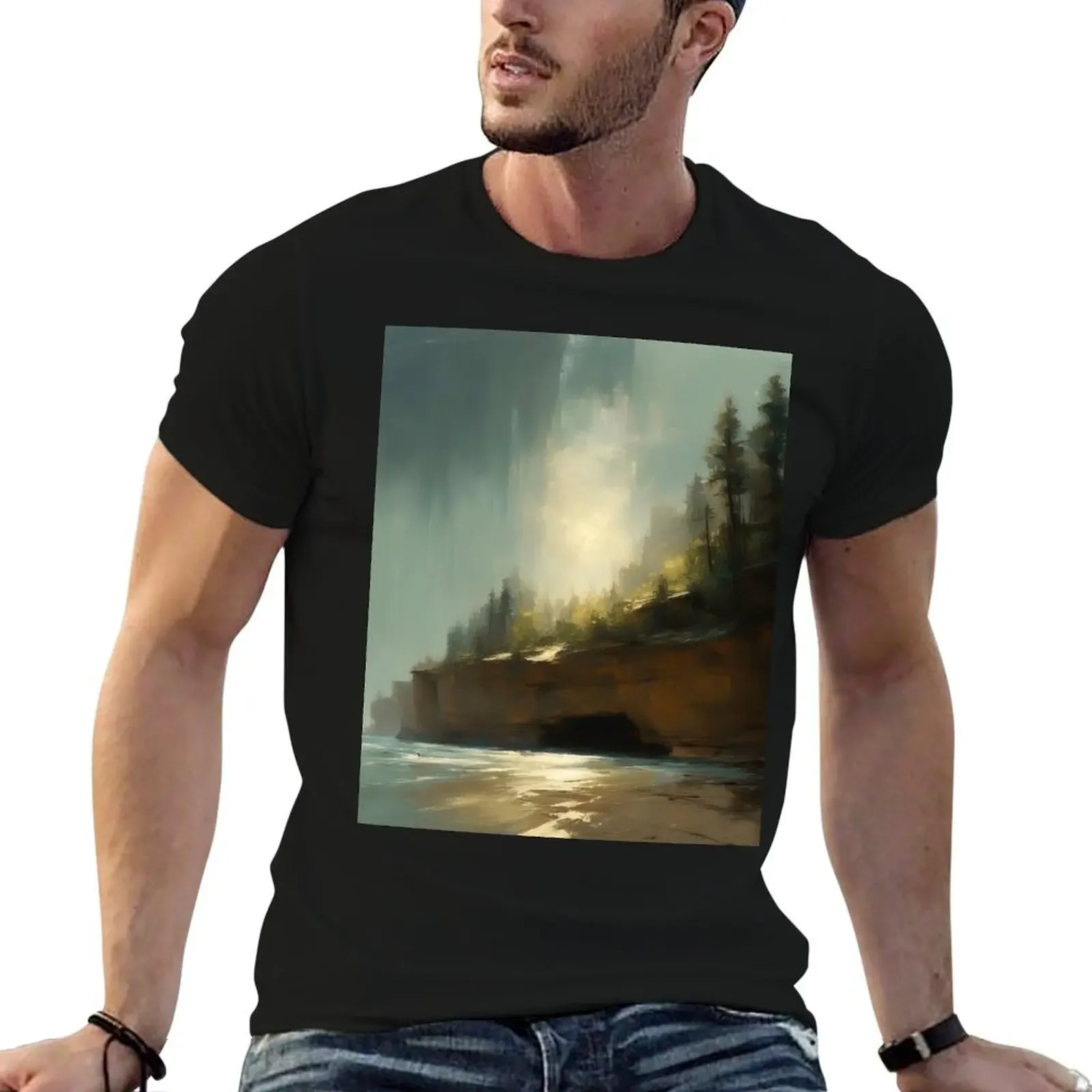 Pictured Rocks National Lakeshore T-Shirt funny meme t-shirts anime shirt plain tops heavy weight t shirts for men