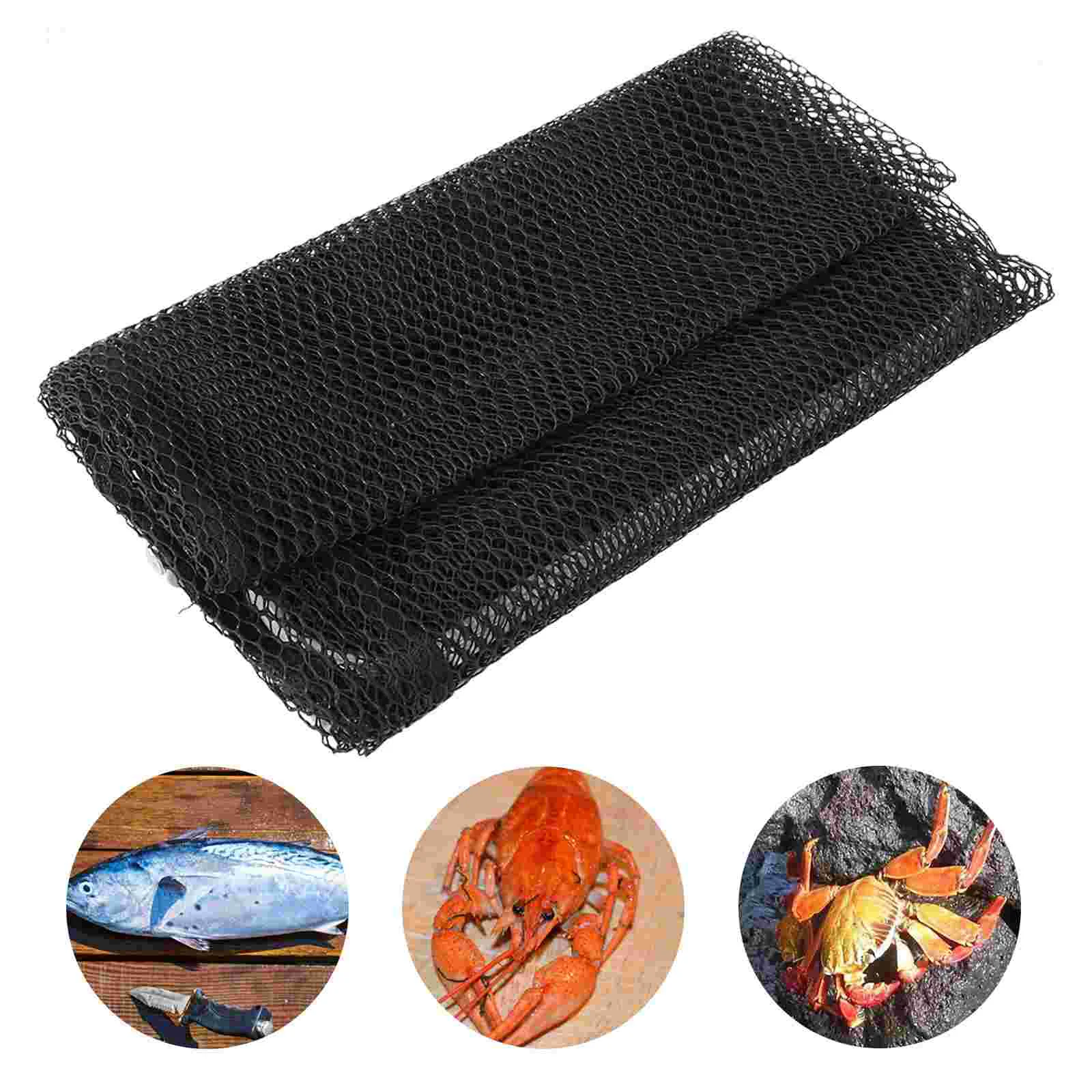 

Fishnet Bag Mesh Bags Fishing Trap Durable Keeper Folding Network Thickening Small Grid Nets Carp