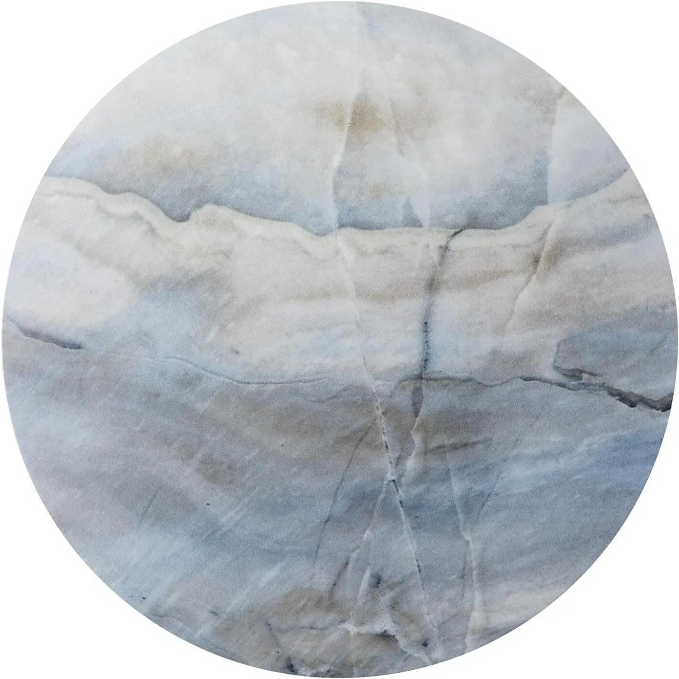 Modern End Table Living Room - Dolphin Statue Base Small Round Cocktail Terrace Coffee Side Table Unique Decoration For Office