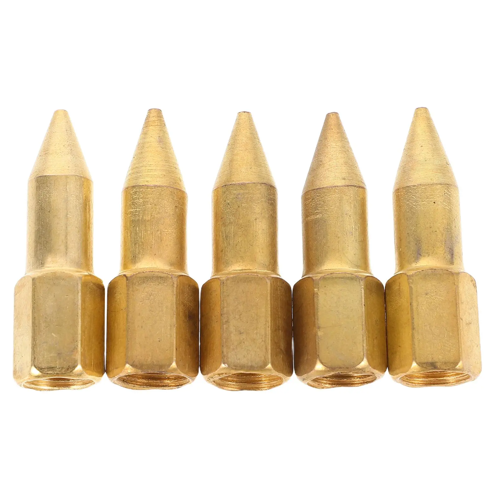 

5Pcs Copper Plated Extended Needle Grease Nozzles Durable Metal Replacement Fittings Sprayer Accessories Sturdy Lubrication Tips
