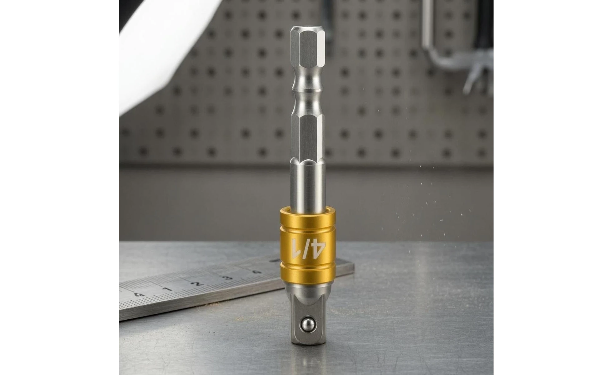 Hex Shank Adapter Bit Electroplated Hex to Square Adapter Socket Converter Forged Metal Power Tool Part Compact Hex Shank Adapter Bit Electroplated Hex to Square Adapter Socket Converter Forged Metal Power Tool Part Compact