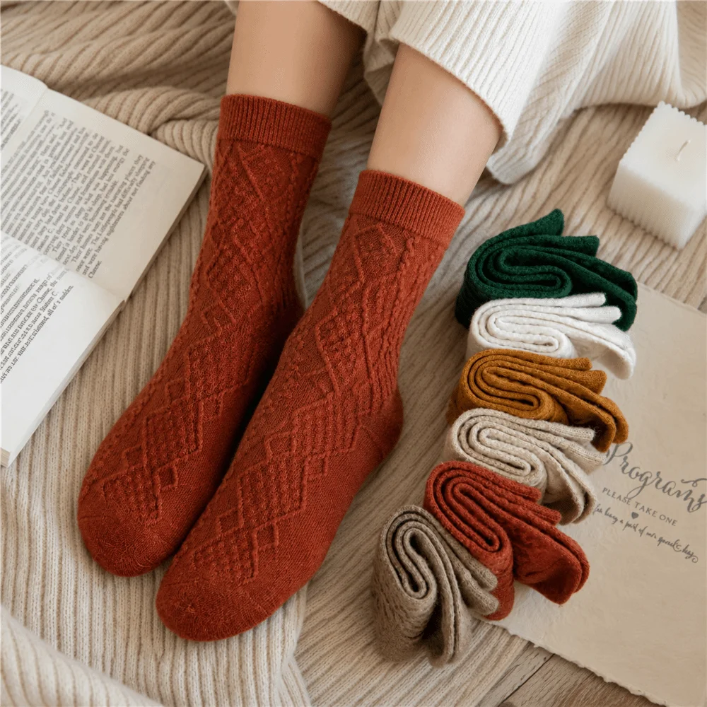 Effen gekleurde kasjmierwollen - Thermal Sock Winter recensie en prijs