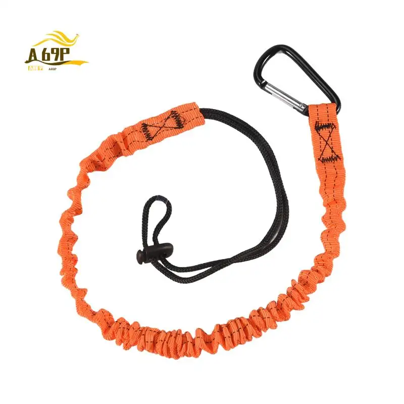 

A69P-Tool Lanyard,3 Pcs Safety Lanyard With Carabiner,Shock Absorbing Safety Lanyard Adjustable Safety Lanyard For Work Tools