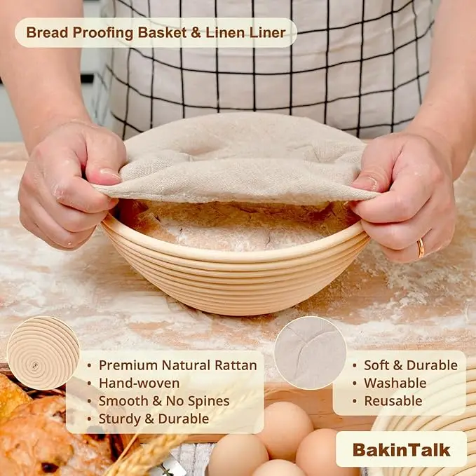 1set Professional Baking Tools 24 Oz Sourdough Starter Jar Pastry Mat Scraper Bread Slicing Knife Gloves for Home DIY Baking Kit
