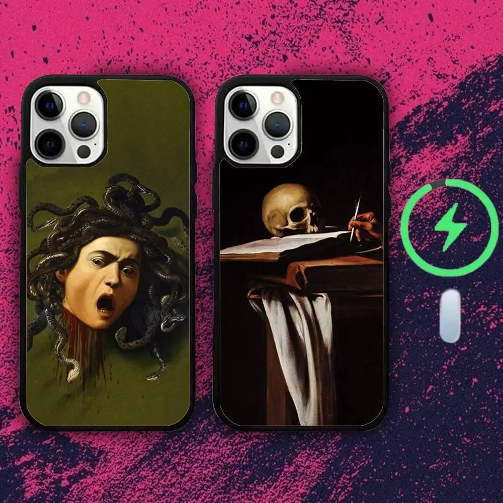 

C-Caravaggio Painting Phone Case For iPhone 16e,16,15,14,13,12,11,Plus,Pro,Max,Mini Magsafe Magnetic Wireless Charging