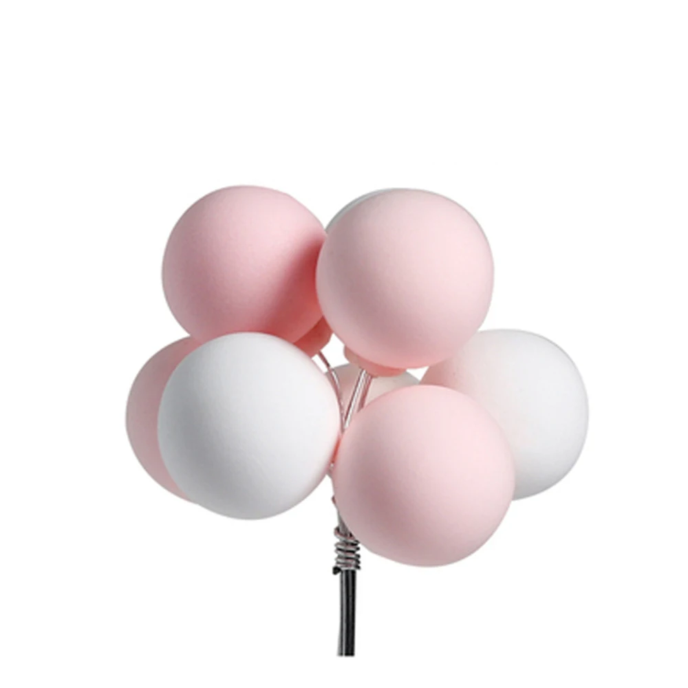 8Pcs Mini Kugeln Kuchen Topper Farbe Luftballons Kuchen Dekoration Cupcake Flagge Dessert Diy Liefert Geburtstag Dekoration Baby Dusche – Detail 4