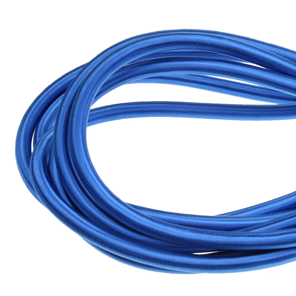 12mm x 10m Elastic Bungee Rope Shock Cord Tie Down for Kids Trampoline Blue