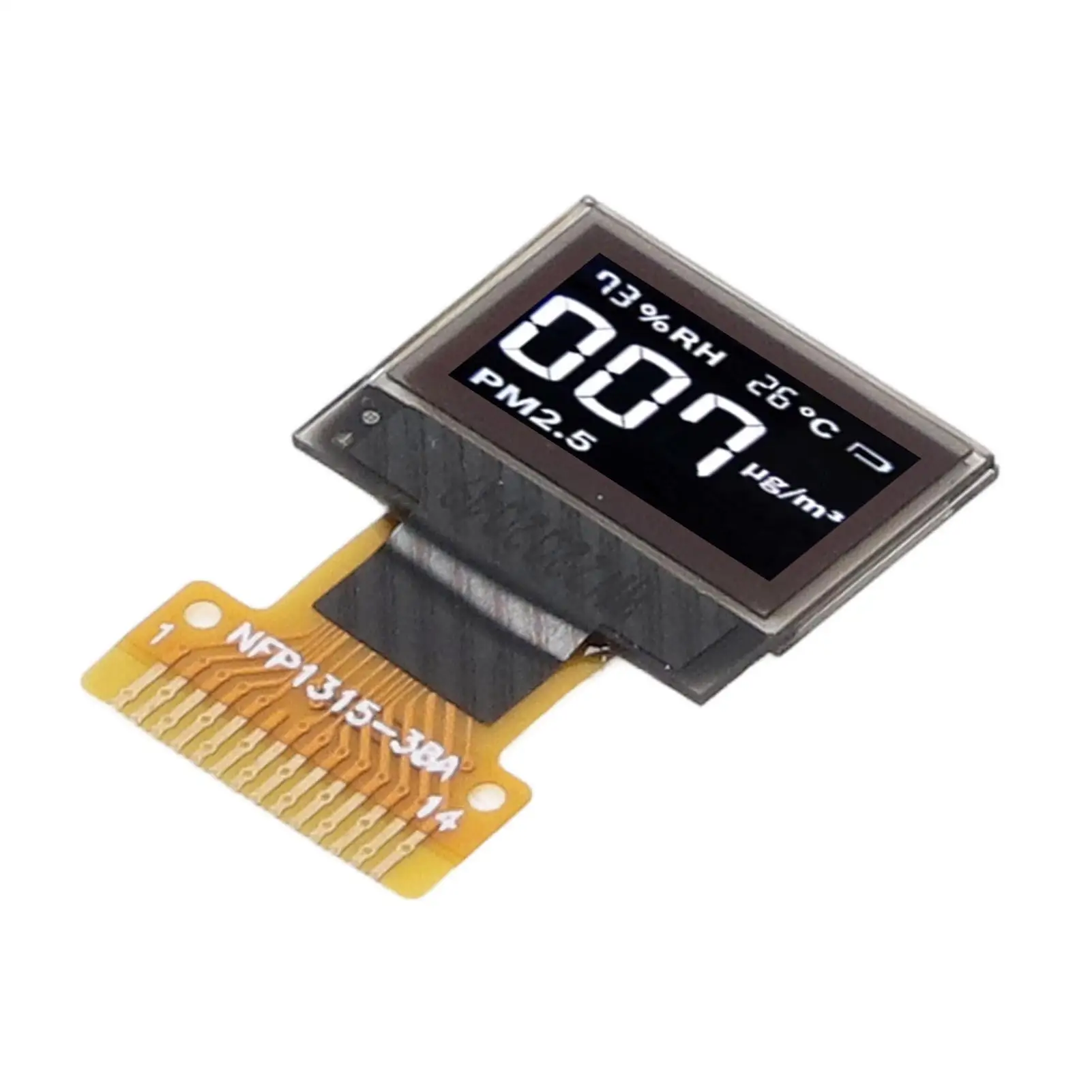 4Pcs 0.49-Inch OLED Display Module 64x32 IIC Interface 14-Pin - Organic Light Emitting Diode