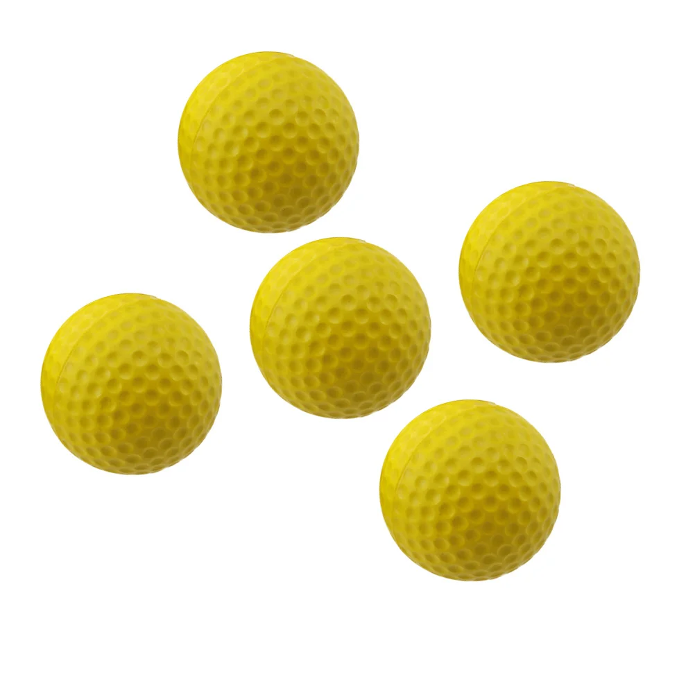 Palline da pratica da golf da 5 pezzi, durevoli, leggere, ad alta elasticità per allenamento e esercizi indoor e outdoor