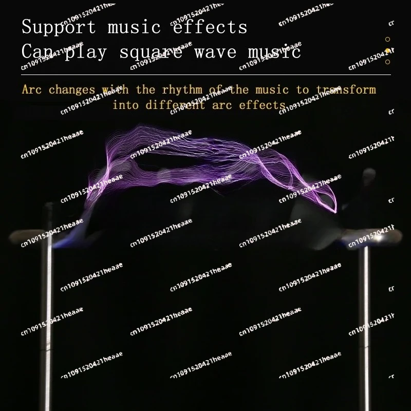 Suitable for Bipolar Music Coil Bridg Model Artificial Flashing Electromagnetic Storm Electric Coil Finished Cool High-tech Toy