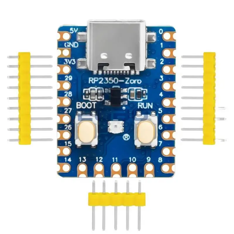 1~10PCS RP2350-Zero Mini Development Board RP2350 Based on Raspberry Pi RP2350A Dual-Core Built-in 520KB 4MB Flash Type-c USB