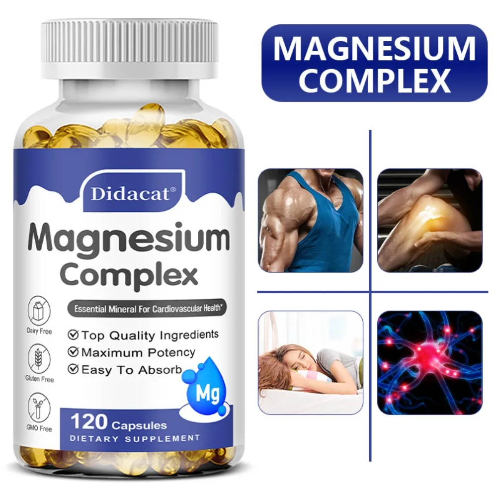 Bone Support Magnesium - Muscle, Heart Health, Supplement, Daily Nutrition, Herbal Support, Advanced Formula, Maximum Strength