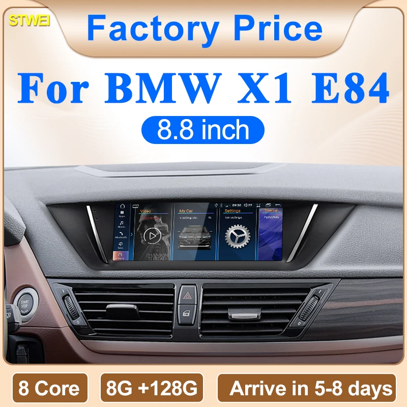 STWEI Neue 8,8 zoll ID6 ID7 ID8 Themen Andorid Bildschirm Für BMW E84 X1 2009-2015 auto Video Player Drahtlose AUTO CarPlay GPS NAVI