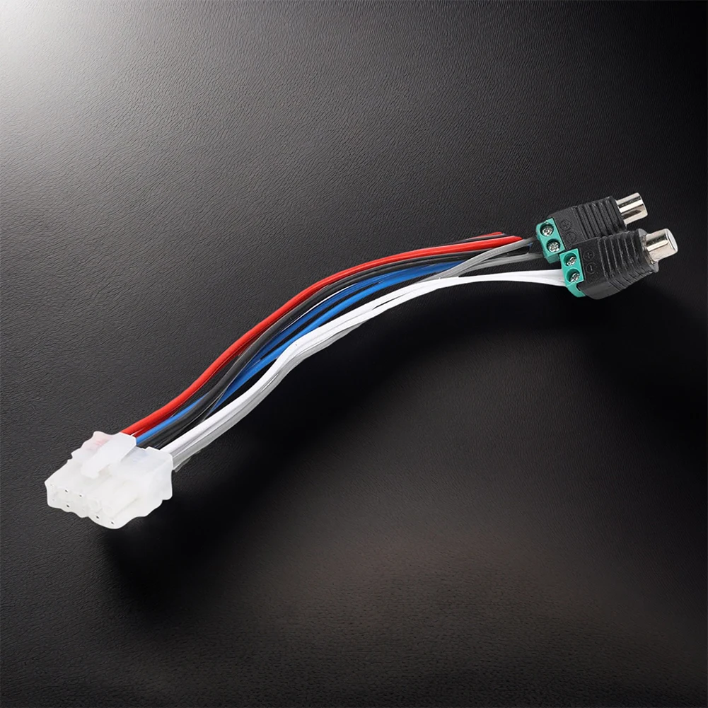 

Жгут проводов динамика с входом мощности, 10-контактный разъем RCA, автомобильный усилитель, жгут проводов входной мощности динамика для двойного усилителя TBX10A