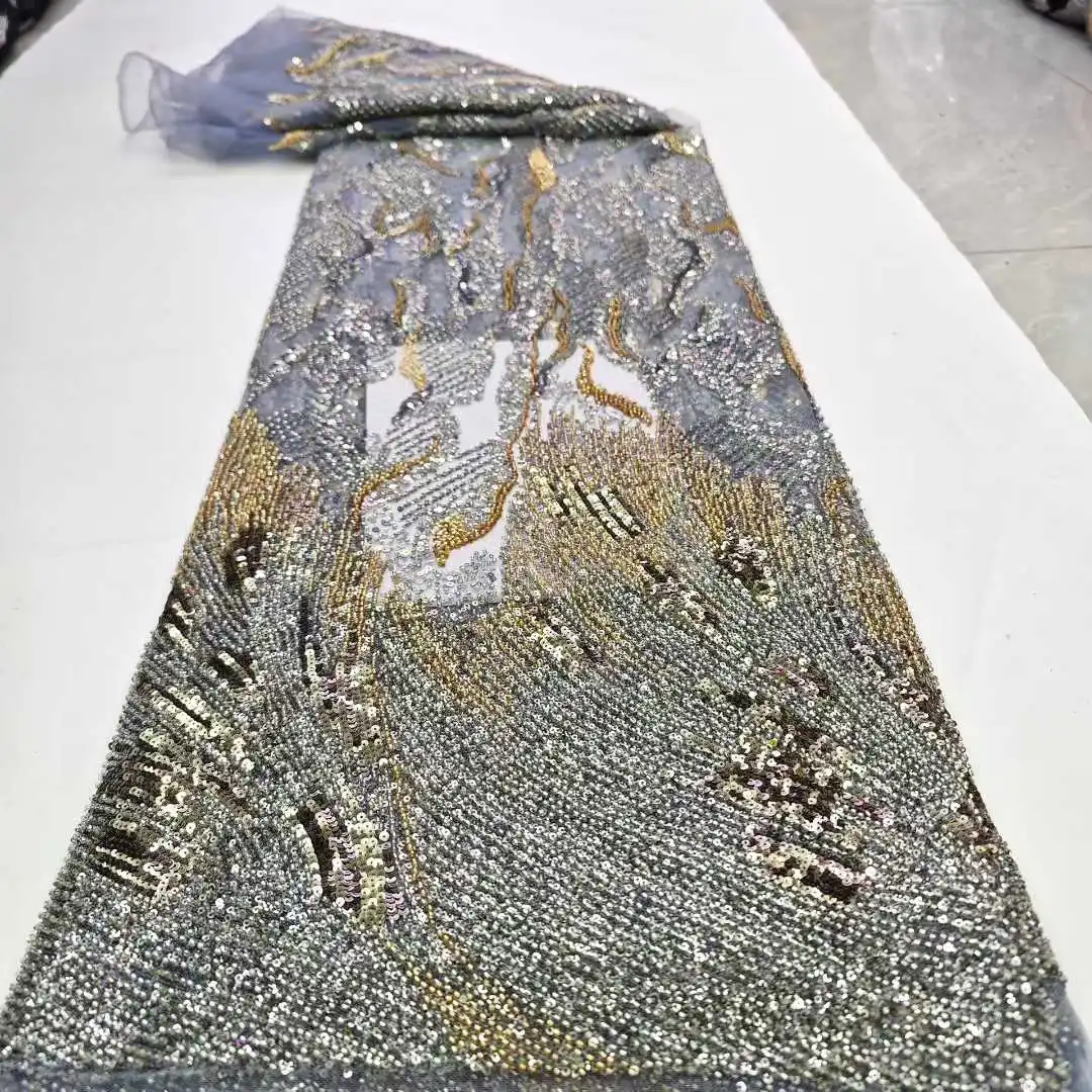 أسود الفرنسية تول الخرز أقمشة الدانتيل الأفريقي أقمشة الدانتيل 2025 جودة عالية النيجيري نسيج دانتيل مطرز لخياطة الزفاف