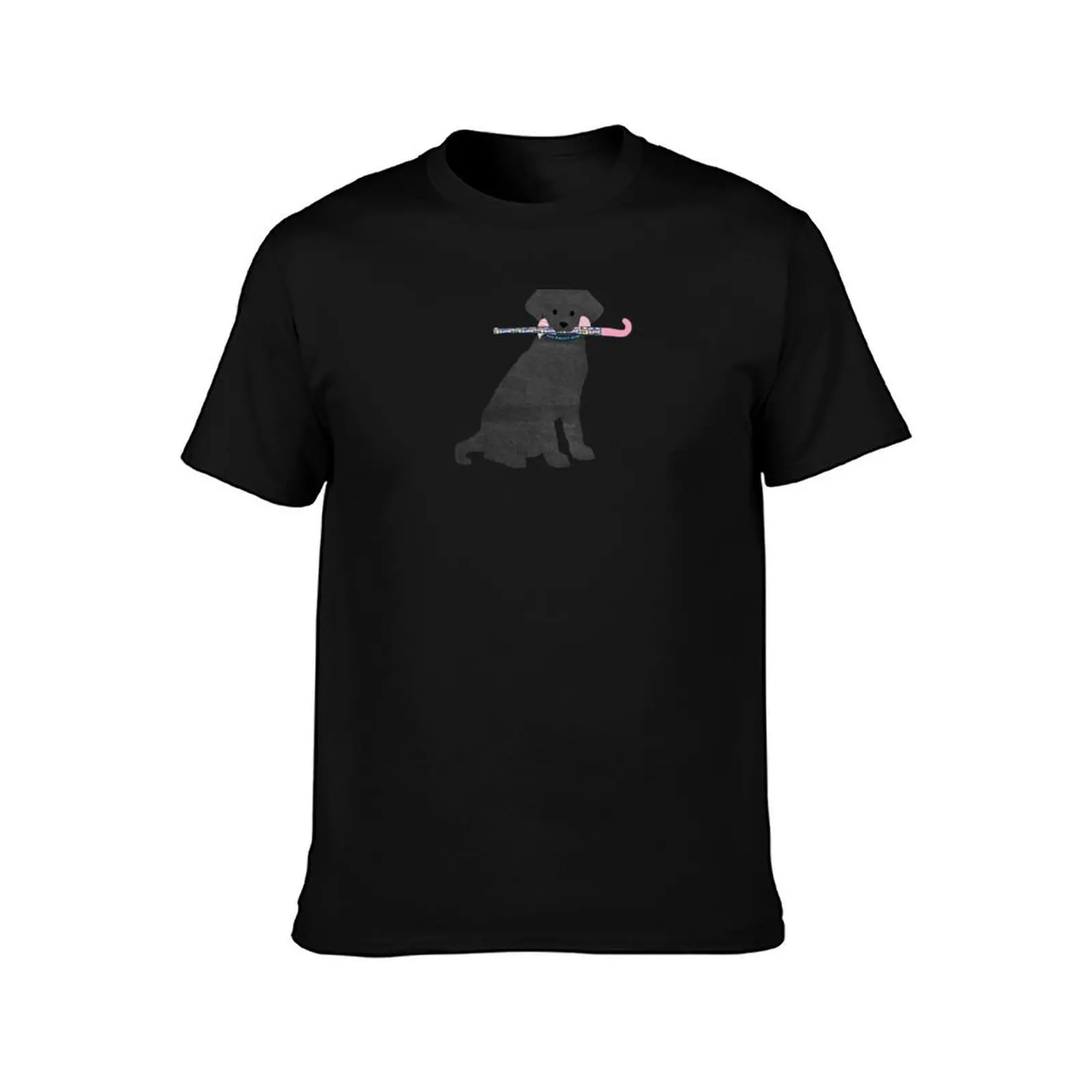 Black Lab Retriever Preppy Madras Field Hockey Dog T-Shirt t shirts for man cotton T-Shirt