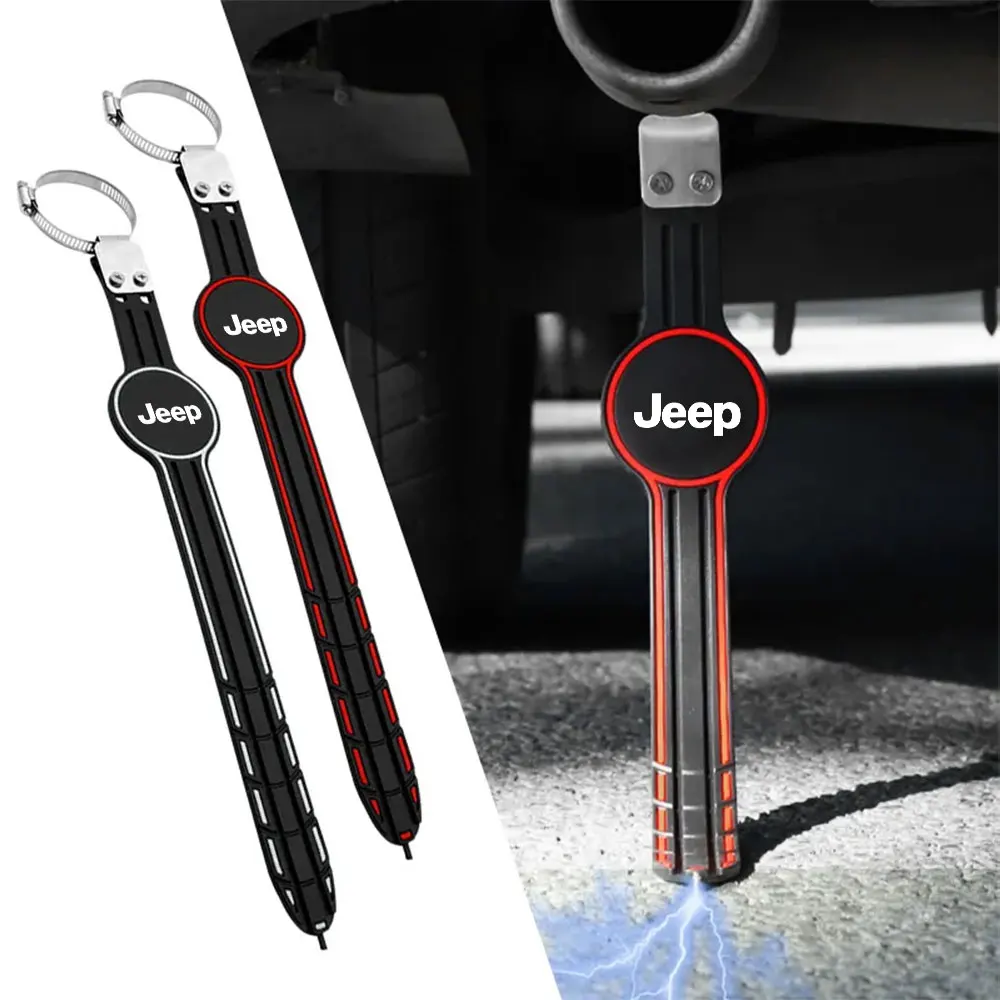 Car Electrostatic Tape Ground Anti Static Belt Safety Warning Traction Strip Auto Accessories For Jeep Renegade Patriot Wrangler