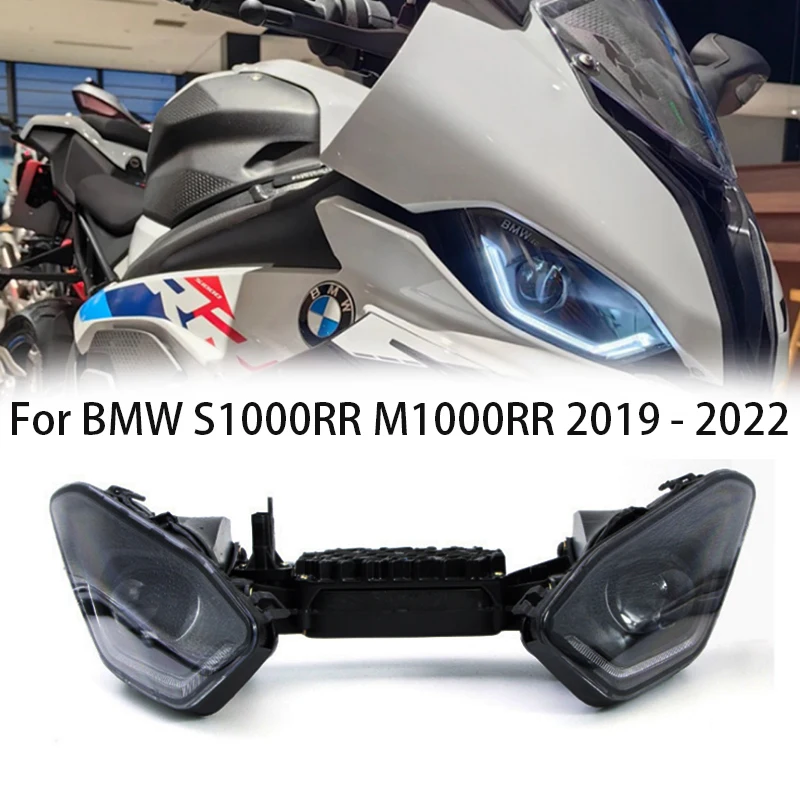 For BMW S1000RR M1000RR 2019 2020 2021 Clear Motorcycle Front Headlight Assembly S 1000 RR Headlamp Head Light Lamp Accessories