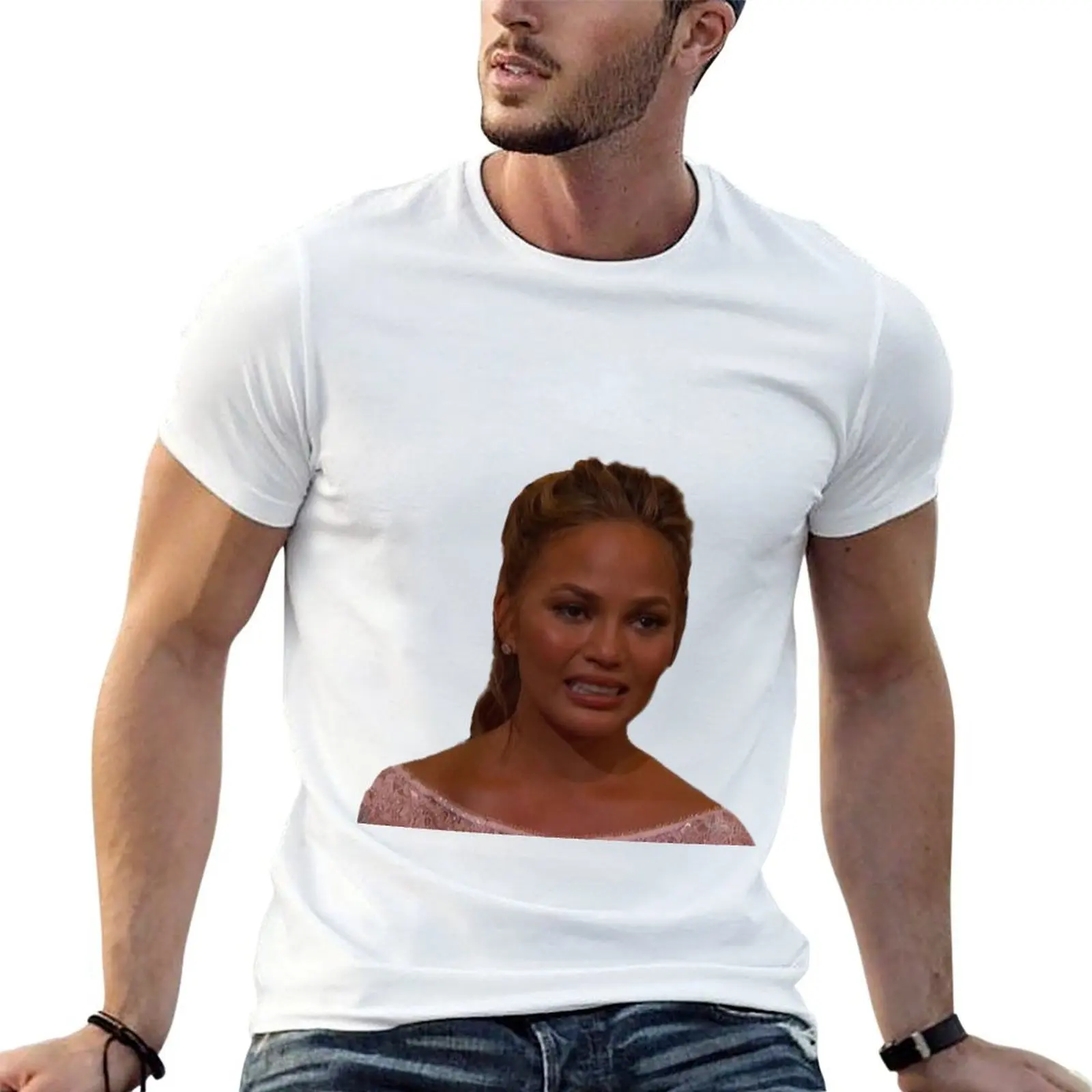 Chrissy Teigen T-Shirt quick drying fashion shirts mens t shirts top quality