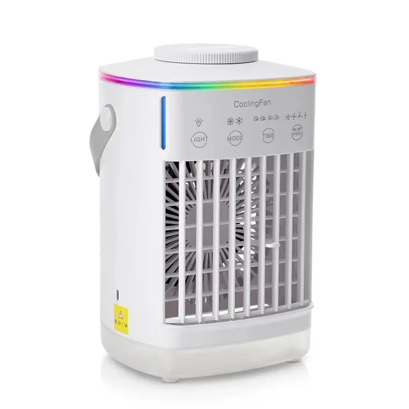 A40Z-Portable 3-In-1 Air Cooler With Humidifier And LED Night Light - Compact Air Conditioning Fan For Home And Office Use