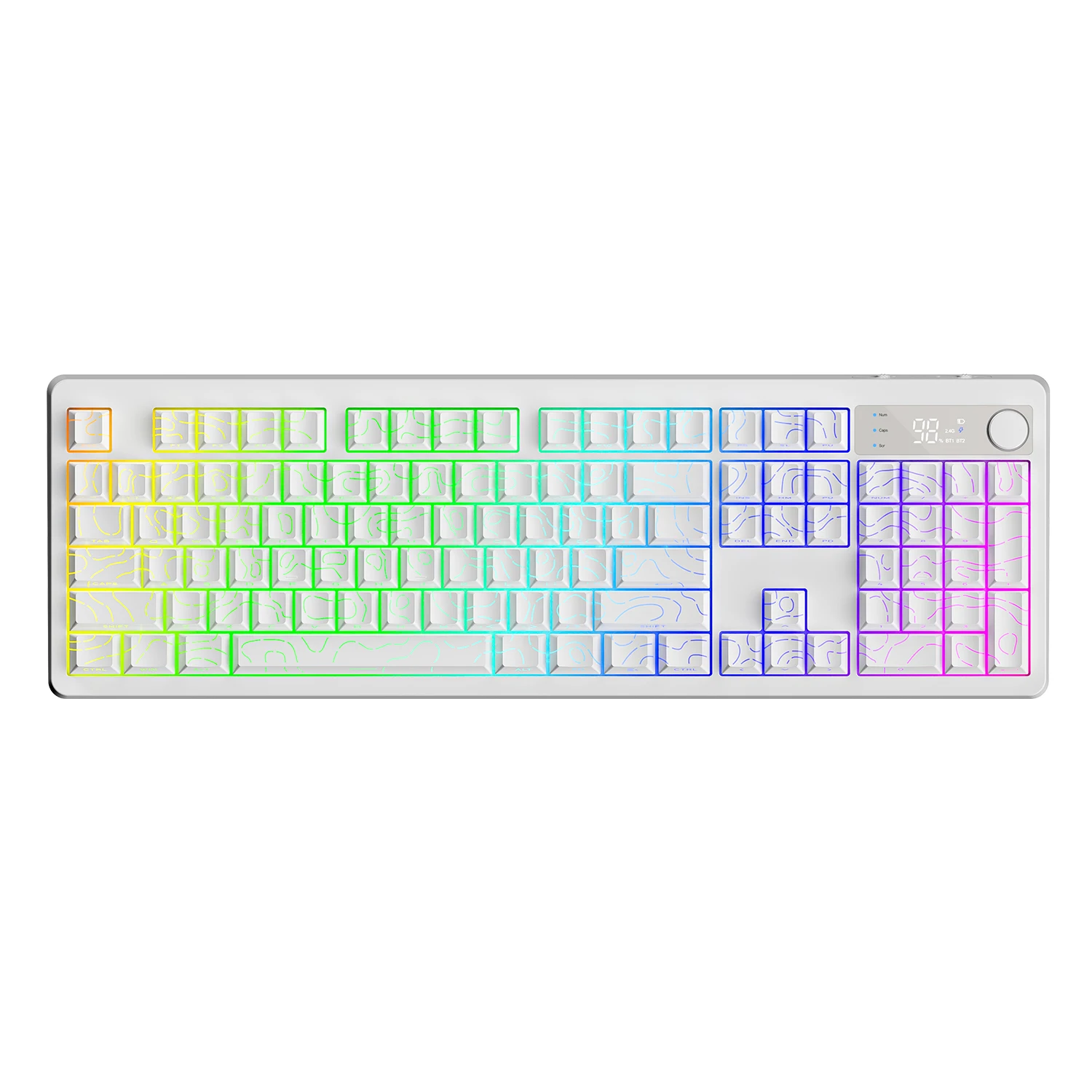 XUNSVFOX TK100PRO Bluetooth wireless keyboard three-mode notebook desktop computer home office charging mechanical feel