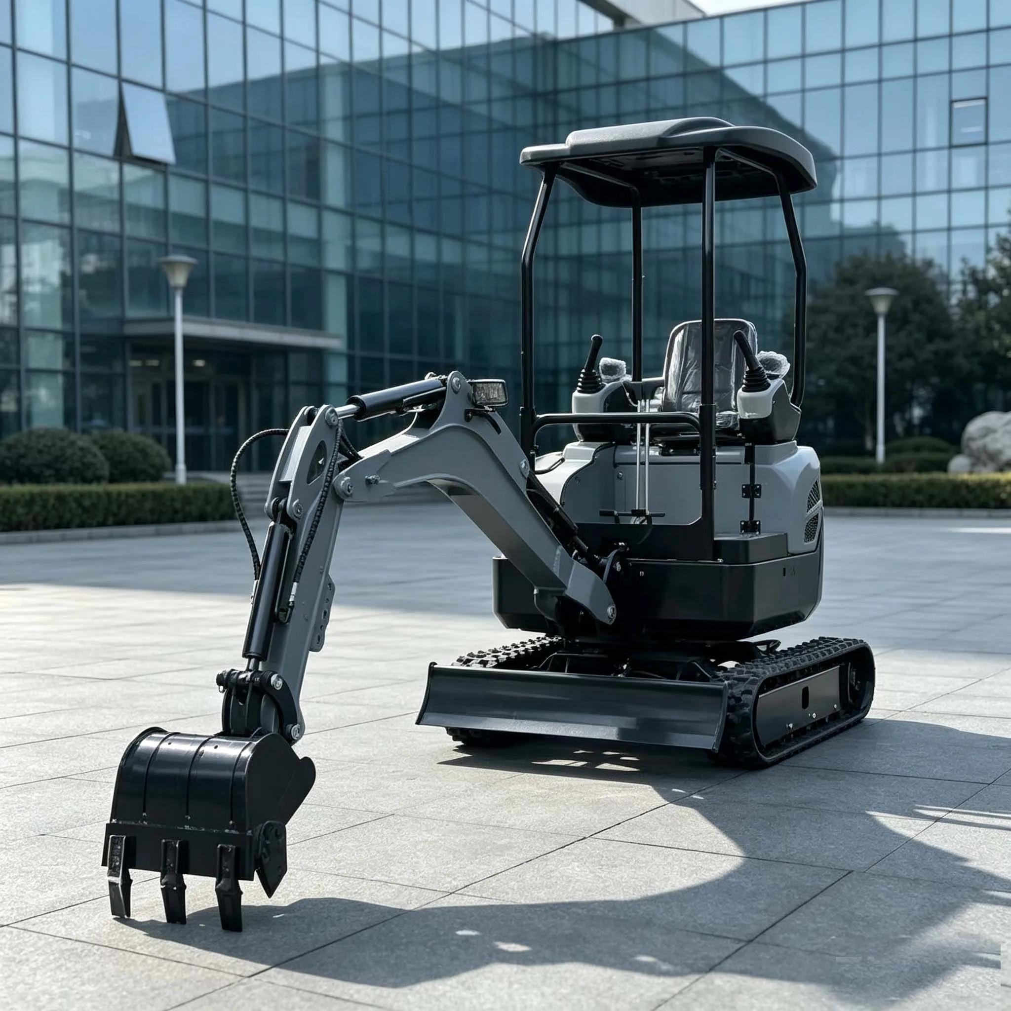 Mini Excavator 2.5 Ton 2.7 Ton Reinforced Bucket Multi‑function Mini Bagger Digger Small Crawler Excavators Foundation Earth‑mov