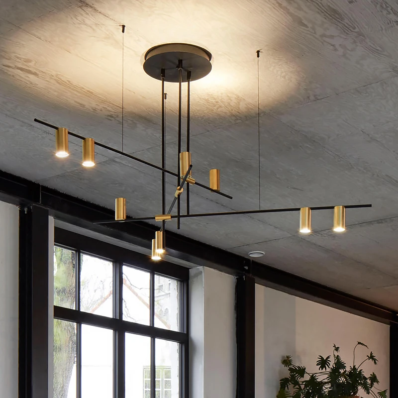 2025 Scandinavian Post-modern Wrought Iron Chandelier LED Creative Designer Tribes Chandelier Dining Room Coffee Suspension Lumi