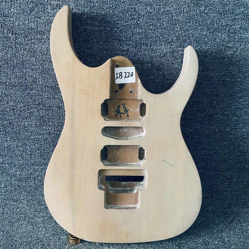 IB220  HSH Pickups Floyd Rose Electric Guitar Unfinished 6 String Guitar Body HSH Pickups in Solid Basswood for Replace