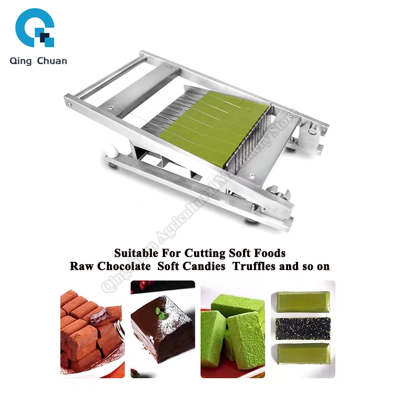 Commercial Chocolate Cutter For Raw Chocolate Cake Cheese Soft Candies Truffles Baking Stainless Steel Lava Chocolate Cutter