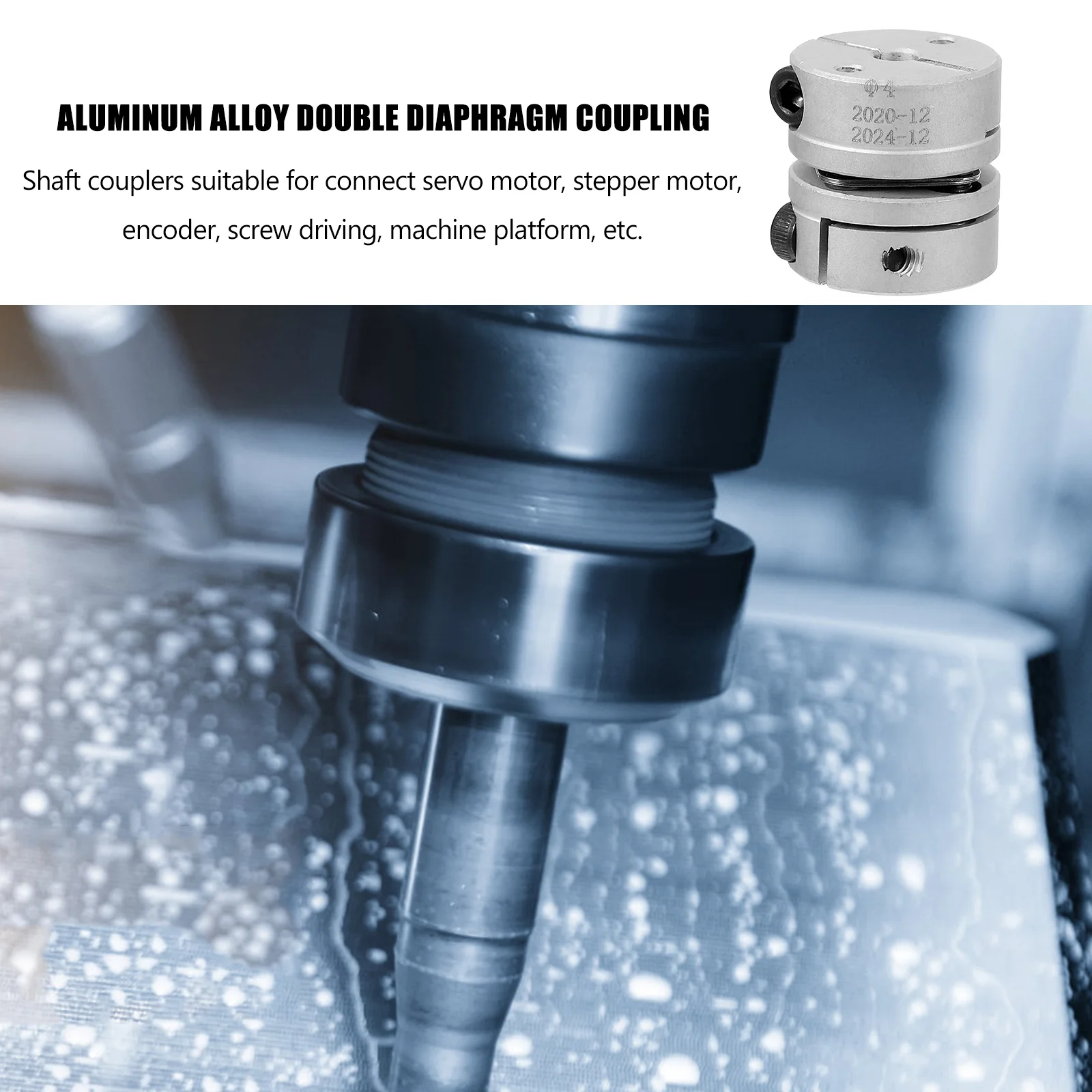 

Flexible Shaft Coupling 6Mm To 8Mm Aluminum Alloy Hub For Stepper Motor Encoder Servo Machine Radial Misalignment Compensation