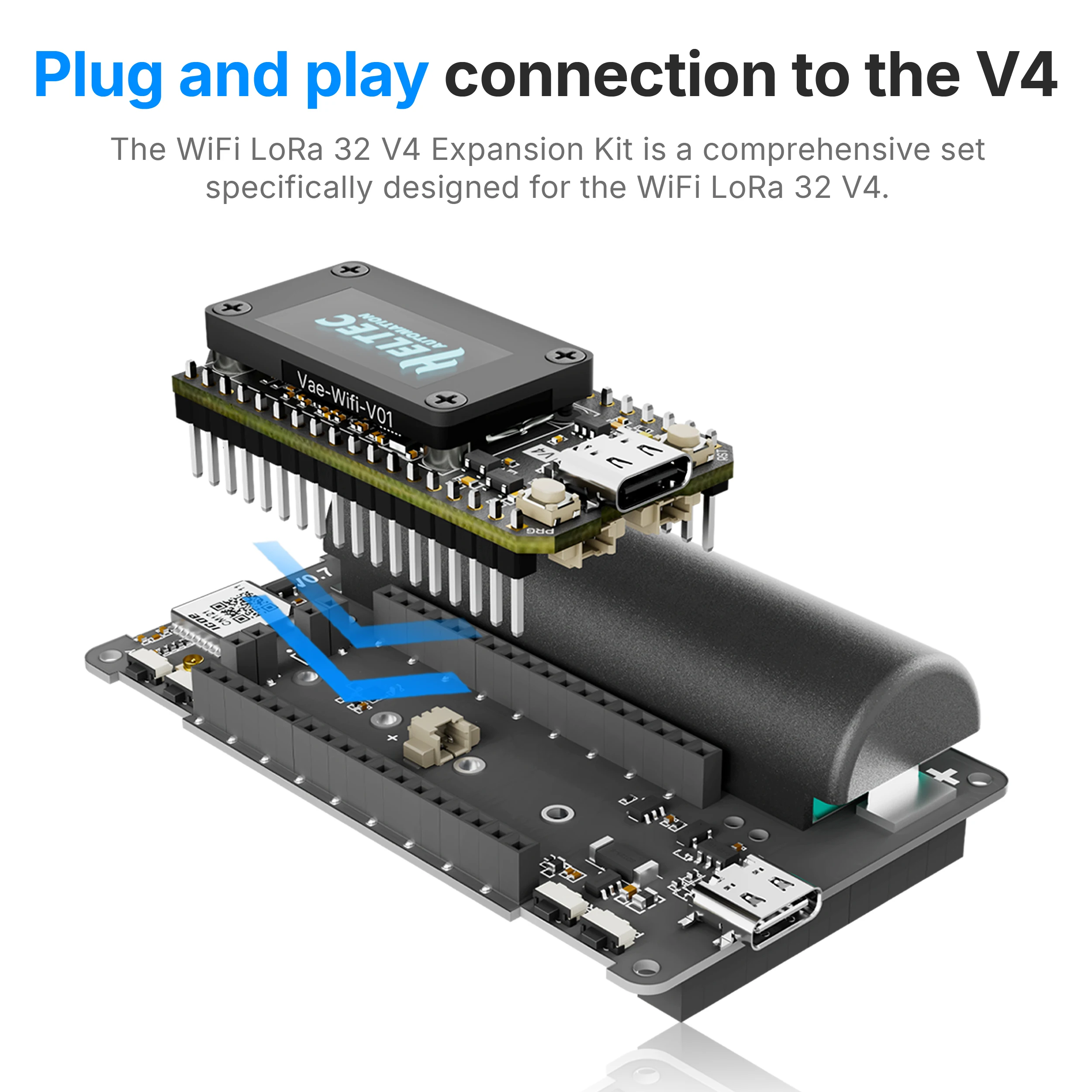 Heltec V4 WiFi LoRa 32 Expansion Kit Glass/Touch Screen ESP32