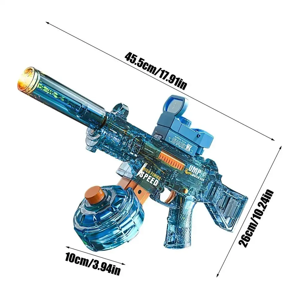Pistolet à eau électrique pour enfants UMP45, nouveau pistolet à eau portable à pression, jet d'eau continu de 10 mètres, jouet pour adultes en plein air