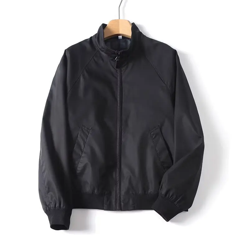 

2026 Spring New Product Men's Stand Up Collar Long Sleeve Zipper Loose Jacket