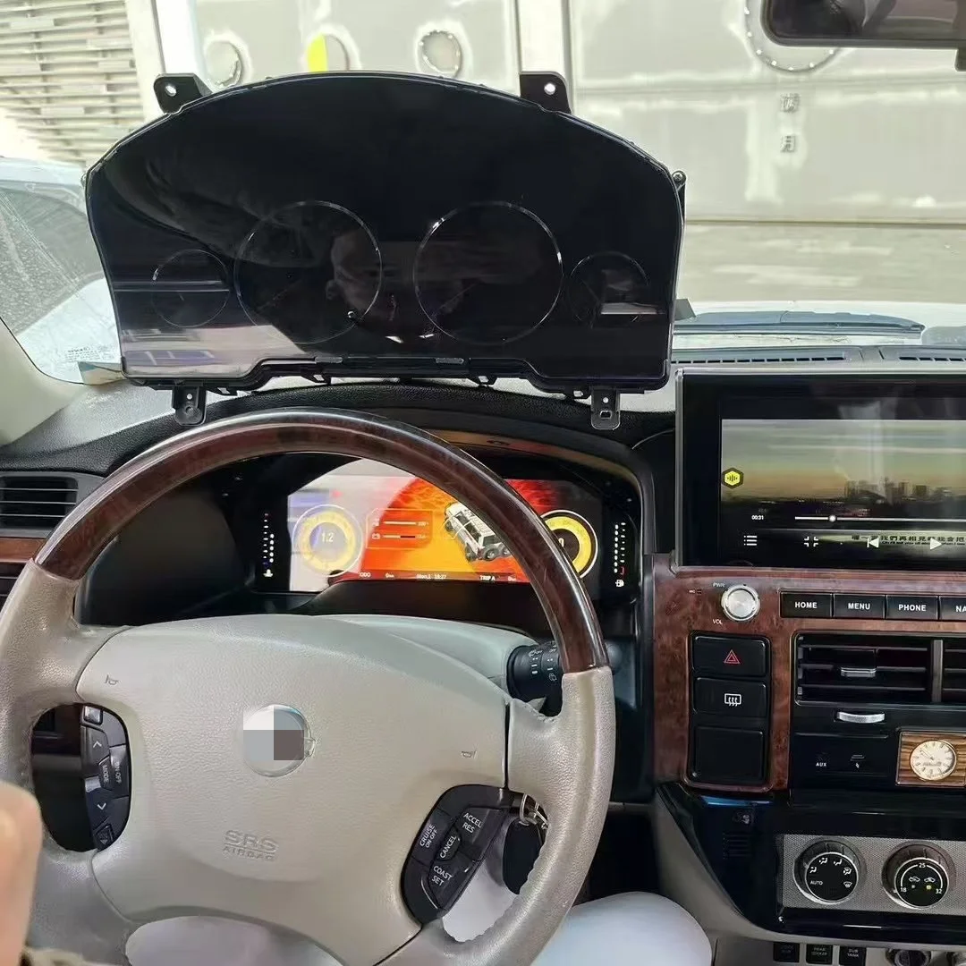 

12.3 Inch LCD Speedometer Car Accessory For Nissan Y61 Car Dashboard Digital Cluster Virtual Cockpit Instrument Display Panel