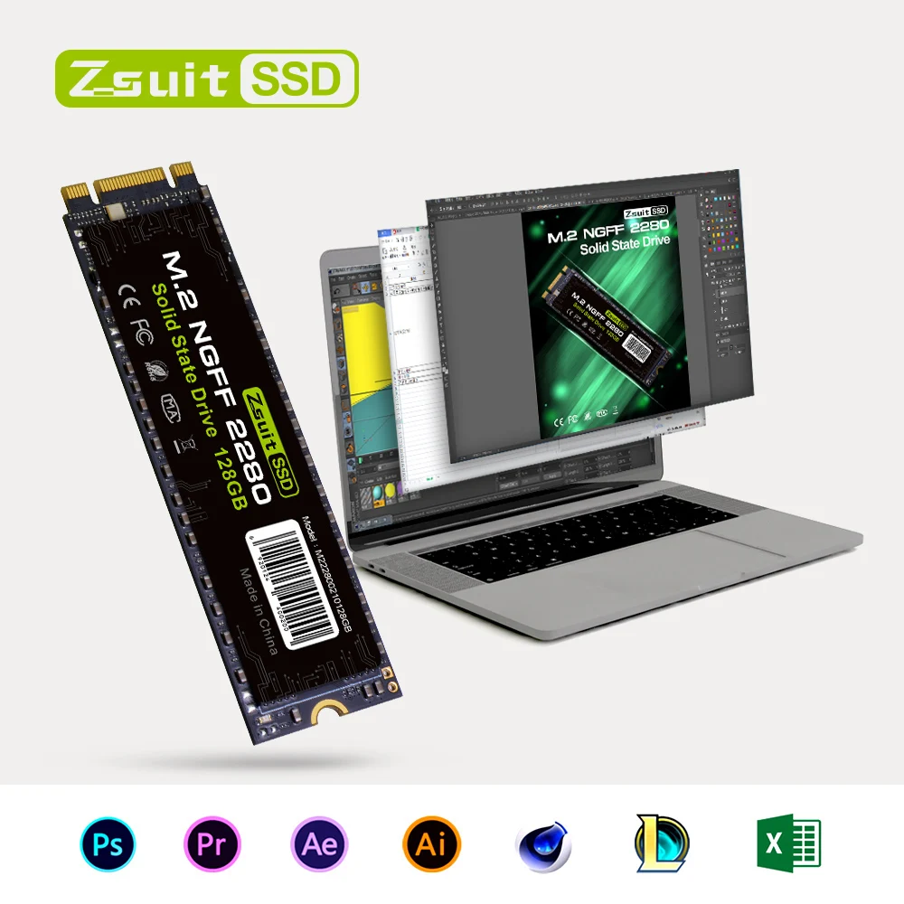 SSD NGFF M.2 Notebook 1/5pcs 512GB M.2 SSD Sata Hard Drive Grande Capacidade Solid State High Readi Writie interno ssd 500gb Drive ssd sata m.2