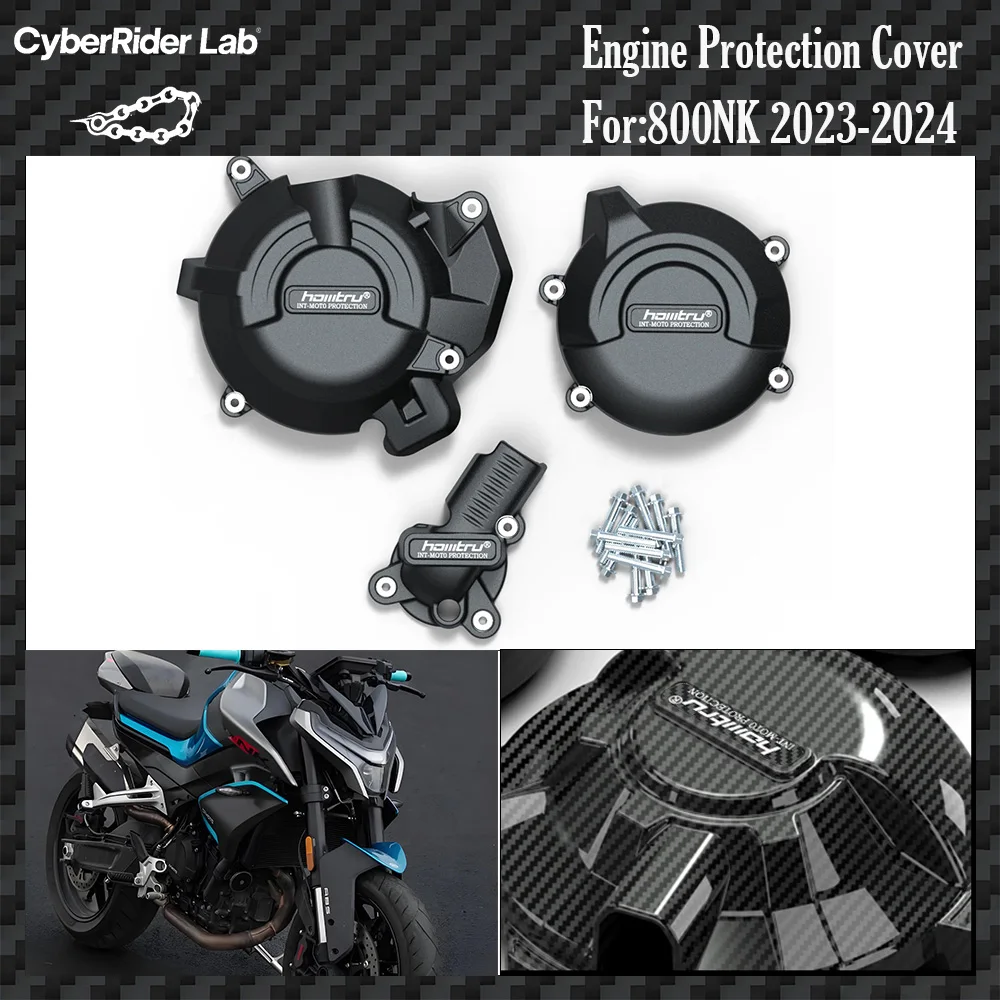 

For CFMOTO 800NK/MT/Ibex 800T/S 2021-2024 Engine Guards - GB Racing Style CNC Steel Cover No Tools Rider Gift​