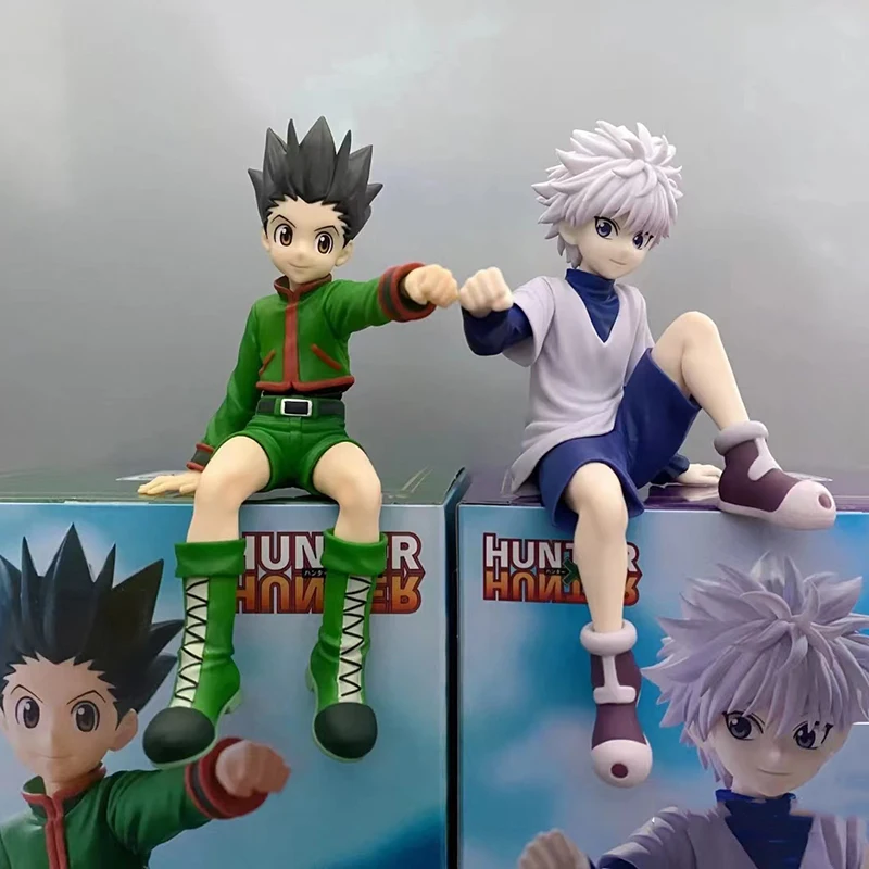 Anime Hunter X Hunter Figures Gon Freecss Killua Zoldyck Action Figure Noodle Stopper Statue Pvc Collection Model Doll Kid Toy