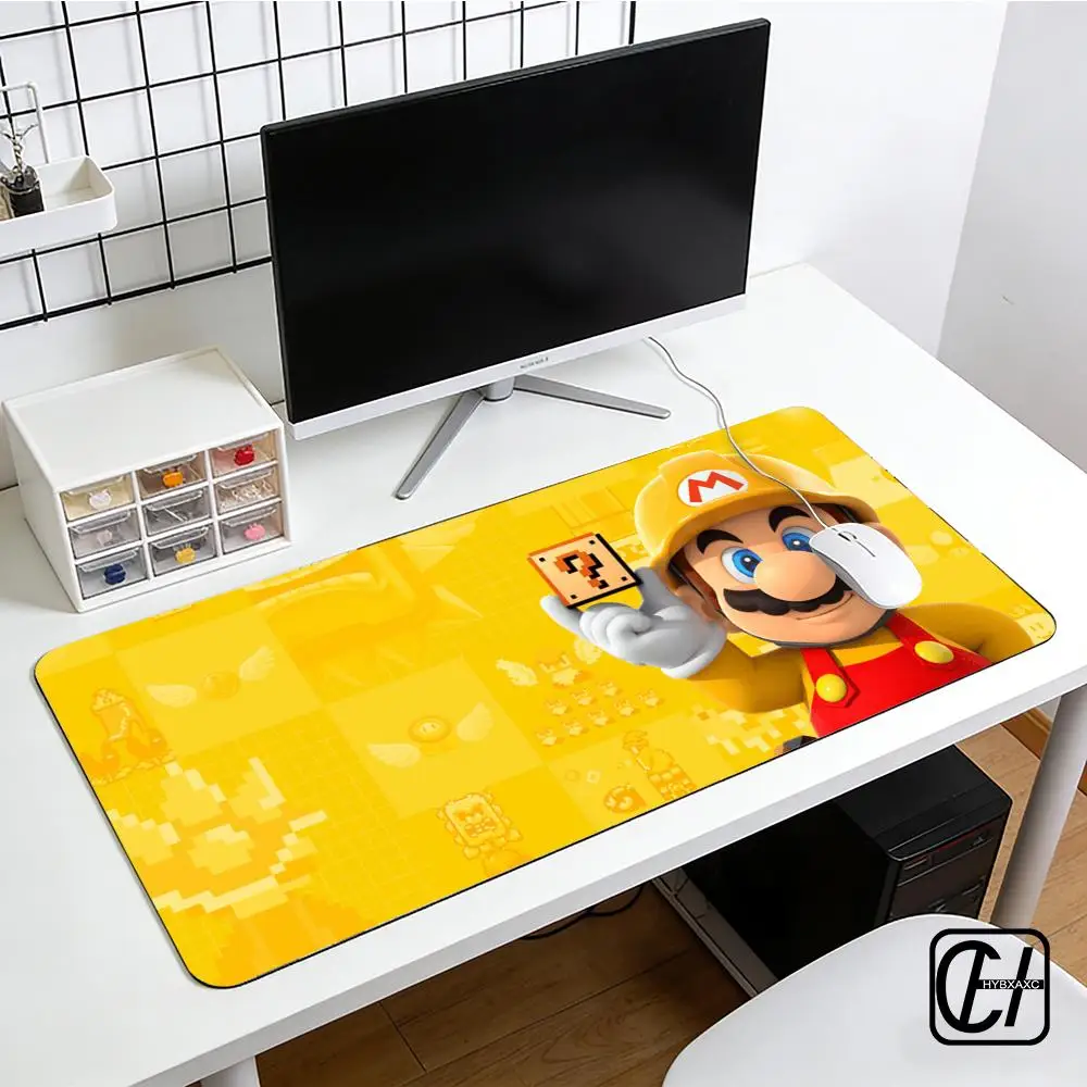 Game S-Super M-Mario Mouse Pad E-Sports Gaming Mouse Pad Oversize Personalized Desk Pad Keyboard Mouse Pad Carpet HYBXXC
